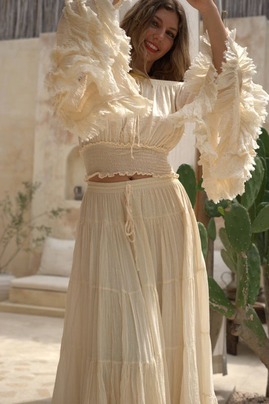Flora Falda Crema