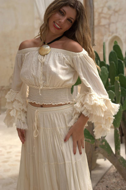 Flora Falda Crema