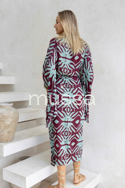 Kimono Puno Burdeos
