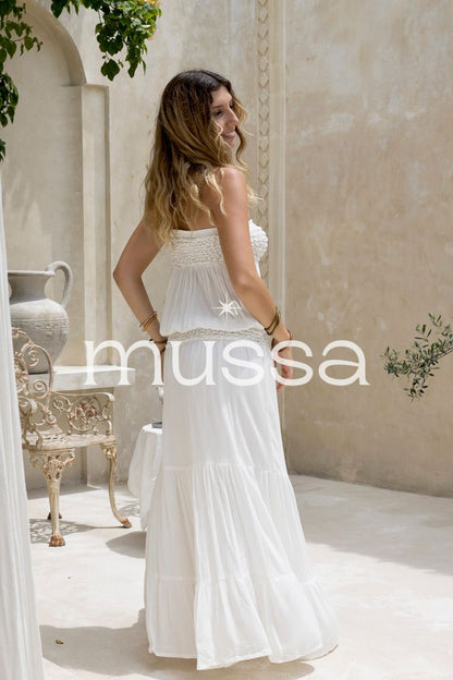 Grecia Blanco Vestido